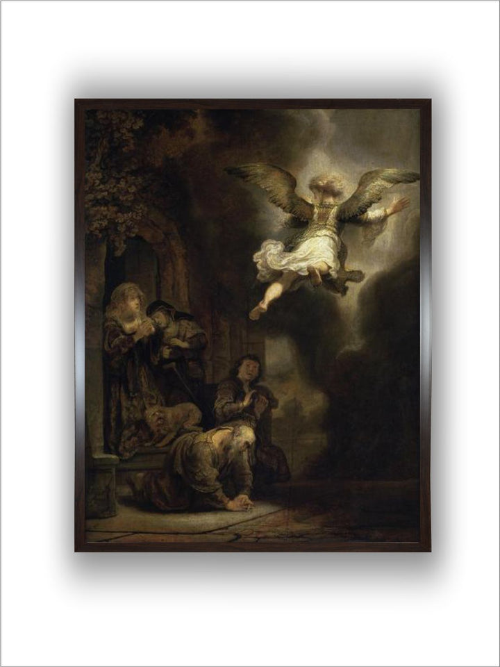 Archangel Raphael Leaving the Family of Tobias by Rembrandt Van Rijn