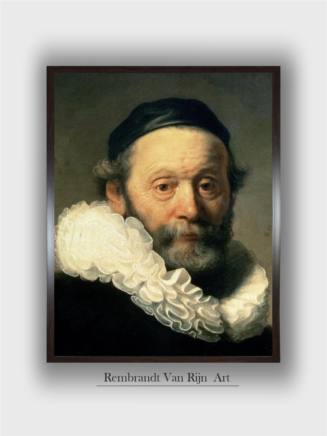 Portrait of Johannes Uyttenbogaert by Rembrandt Van Rijn