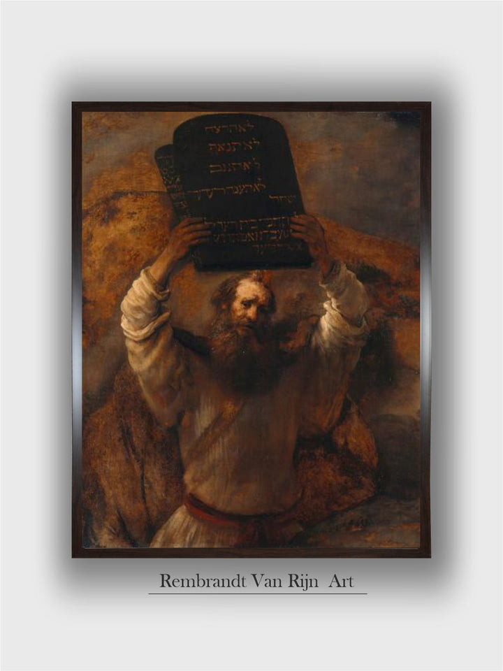 Moses with the Ten Commandments, 1659 by Rembrandt Van Rijn