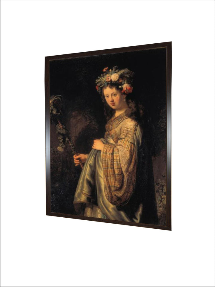 Saskia as Flora, 1634 by Rembrandt Van Rijn
