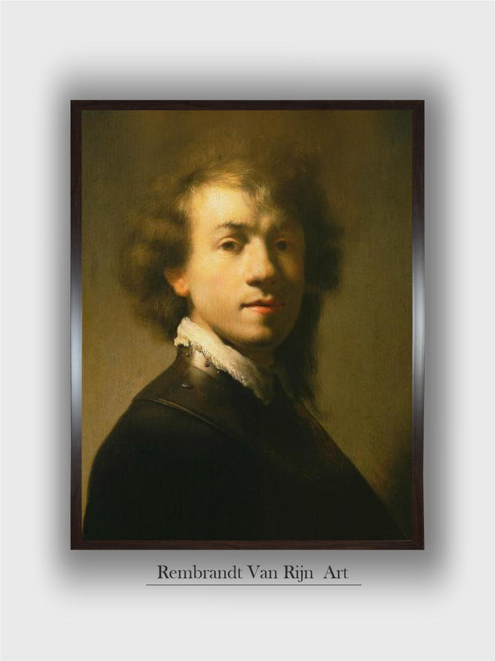 " Black  Beige Self Portrait Canvas Painting Wall Art''