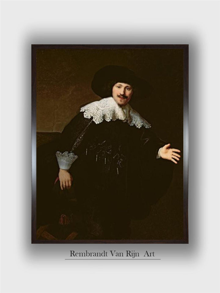 Portrait of a Seated Man Rising from His Chair, 1633 by Rembrandt Van Rijn