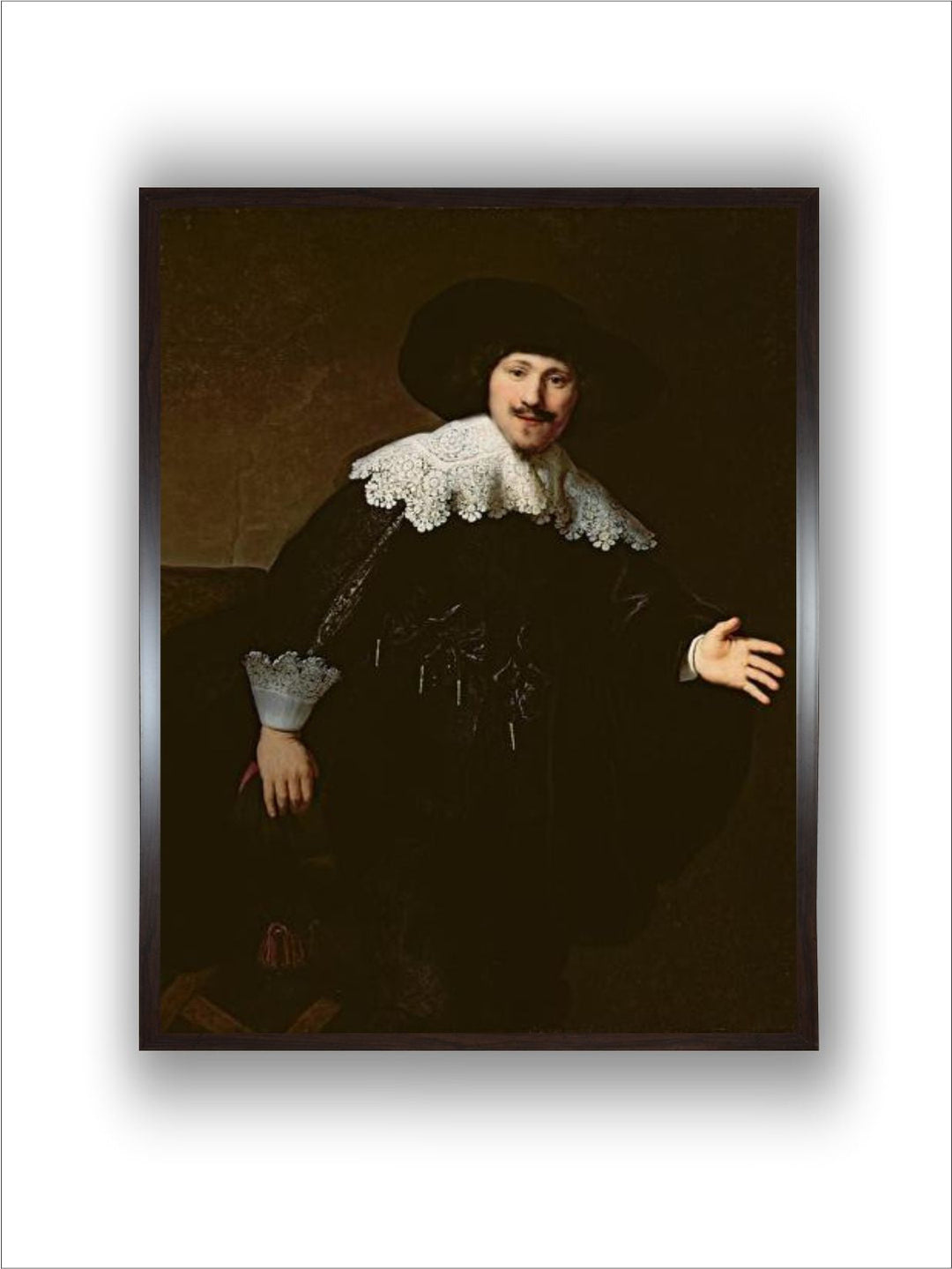 Portrait of a Seated Man Rising from His Chair, 1633 by Rembrandt Van Rijn