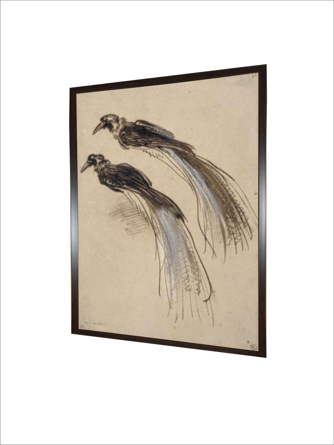 "Beige  Black Canvas Wooden Painting Wall Art''