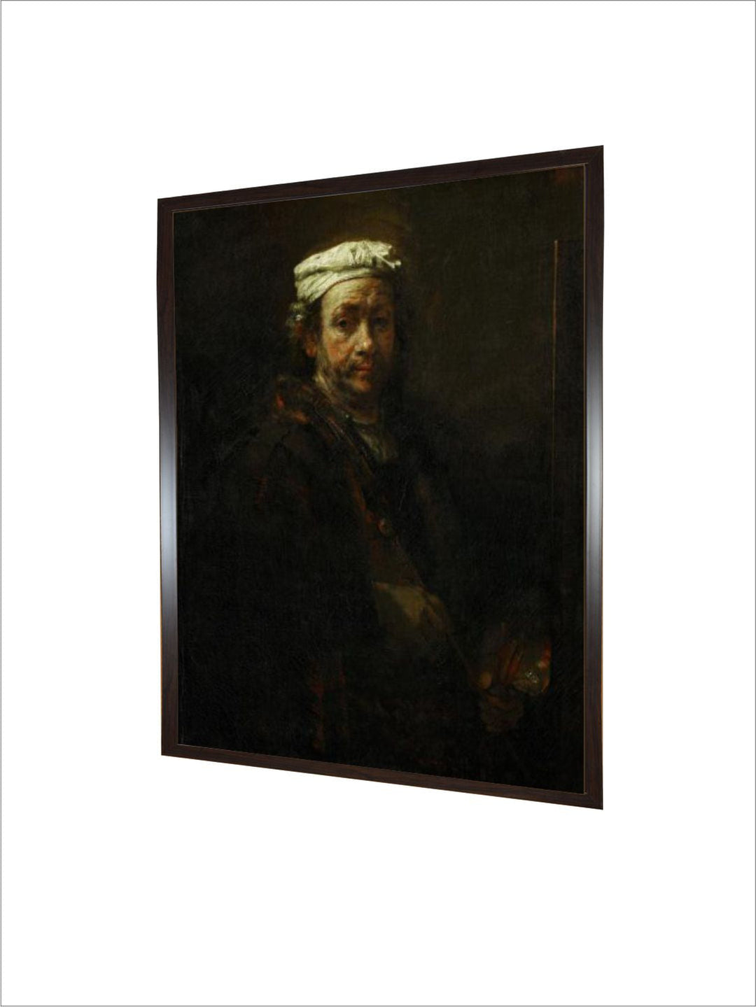 Self-Portrait with Easel, 1660 by Rembrandt Van Rijn