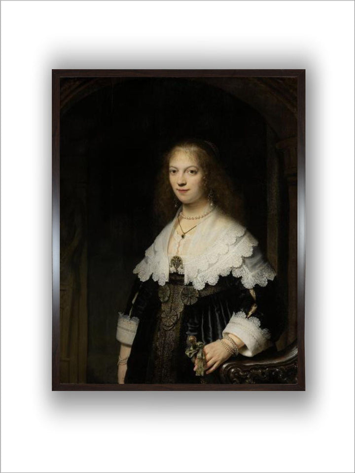 Portrait of a Woman, Possibly Maria Trip, 1639 by Rembrandt Van Rijn