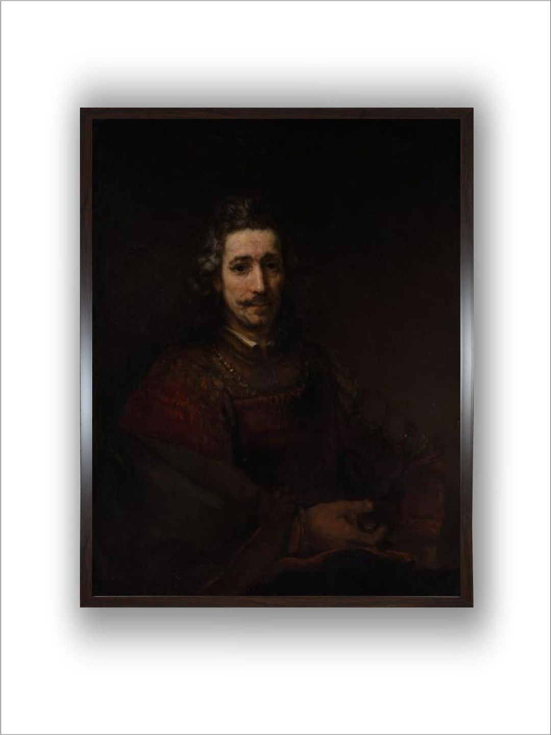 Man with a Magnifying Glass, c.1660 by Rembrandt Van Rijn