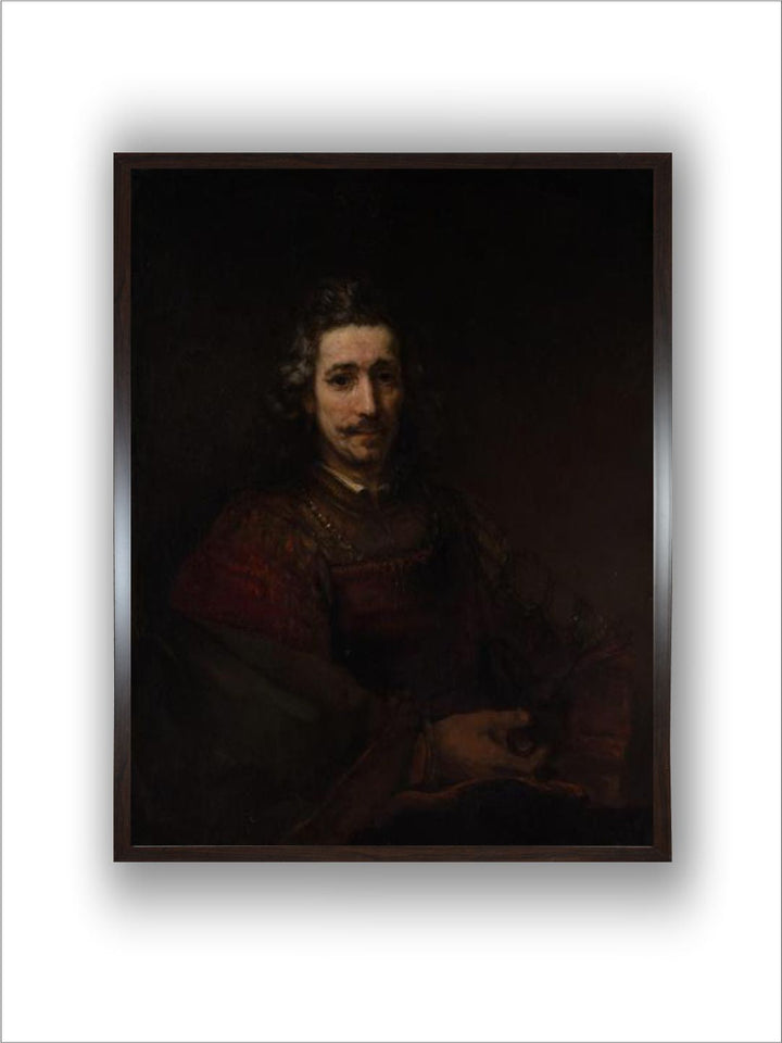 Man with a Magnifying Glass, c.1660 by Rembrandt Van Rijn