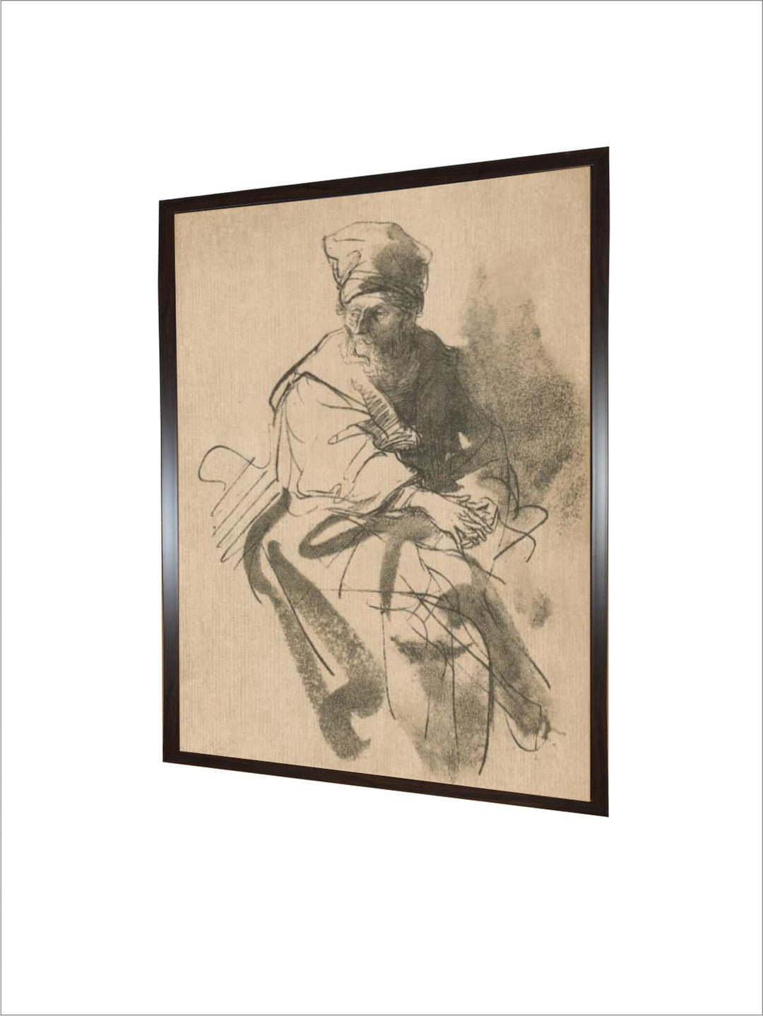 A Study, 17th Century by Rembrandt Van Rijn