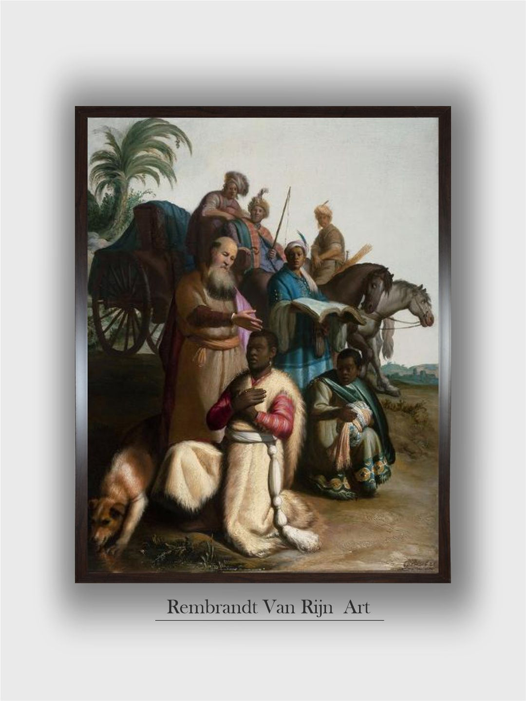 The Baptism of the Eunuch by Rembrandt Van Rijn