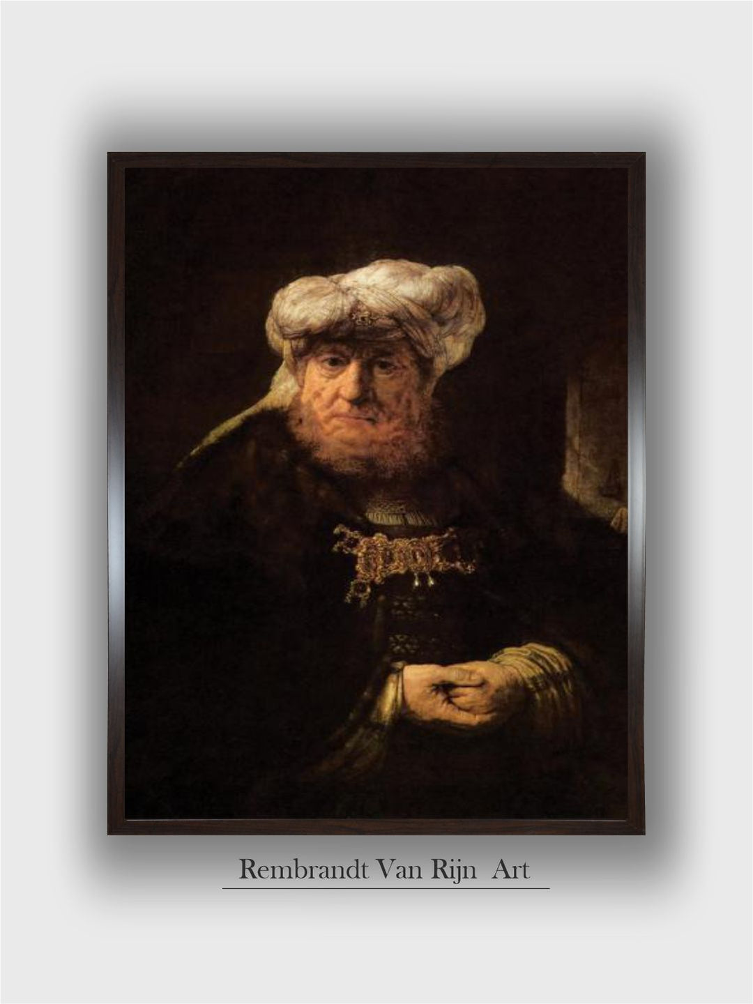 Portrait of an Old Man in Red, 1652-1654 by Rembrandt Van Rijn