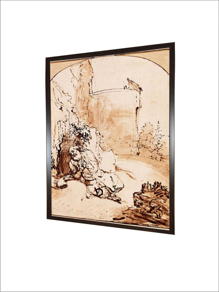 The Prophet Jonah Before the Walls of Nineveh by Rembrandt Van Rijn