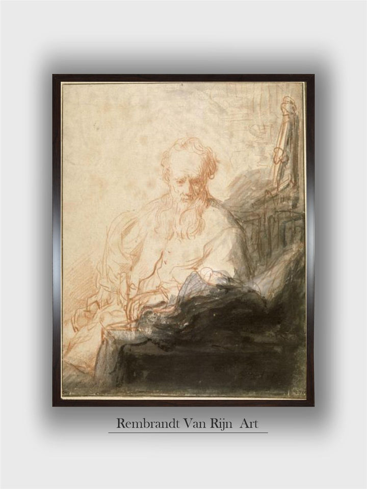 L'Apôtre saint Paul méditant by Rembrandt Van Rijn