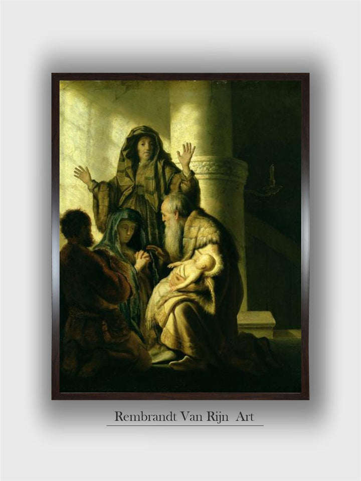"BlSimeon and Hannah in the Temple Wood Wall Paintings''