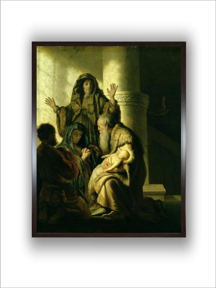 "BlSimeon and Hannah in the Temple Wood Wall Paintings''