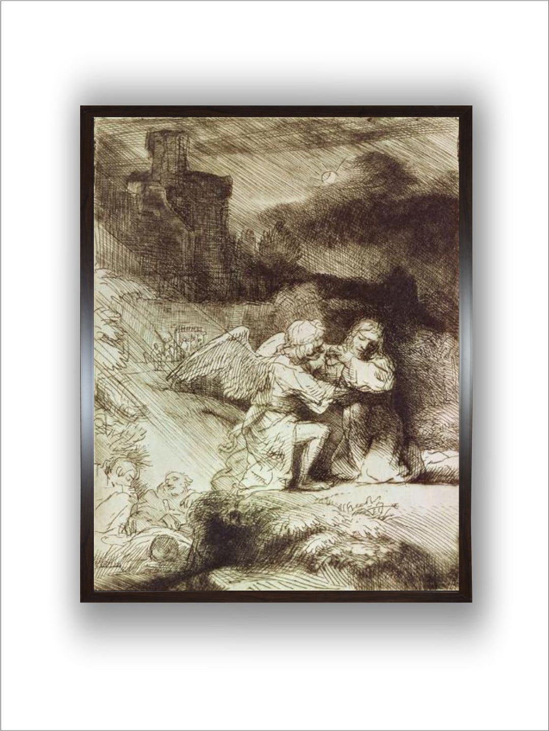 "Black  Beige Wooden Painting Wall Art''