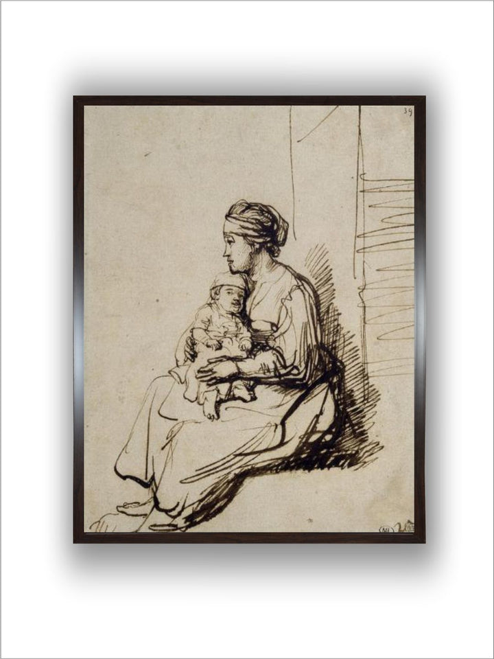 "Beige  Brown Canvas Painting Wall Art''