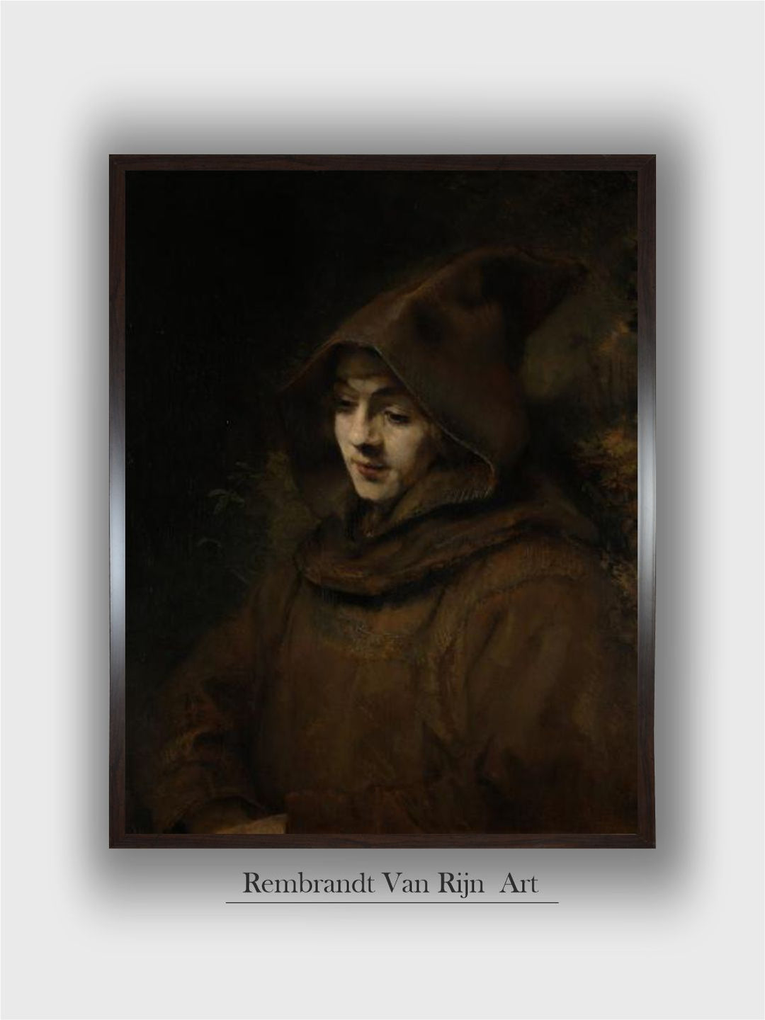 Rembrandts Son Titus in a Monks Habit by Rembrandt Van Rijn