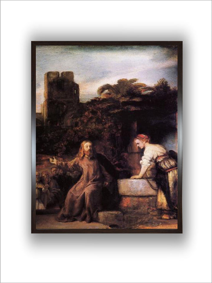 Christ and the Woman of Samaria by Rembrandt Van Rijn