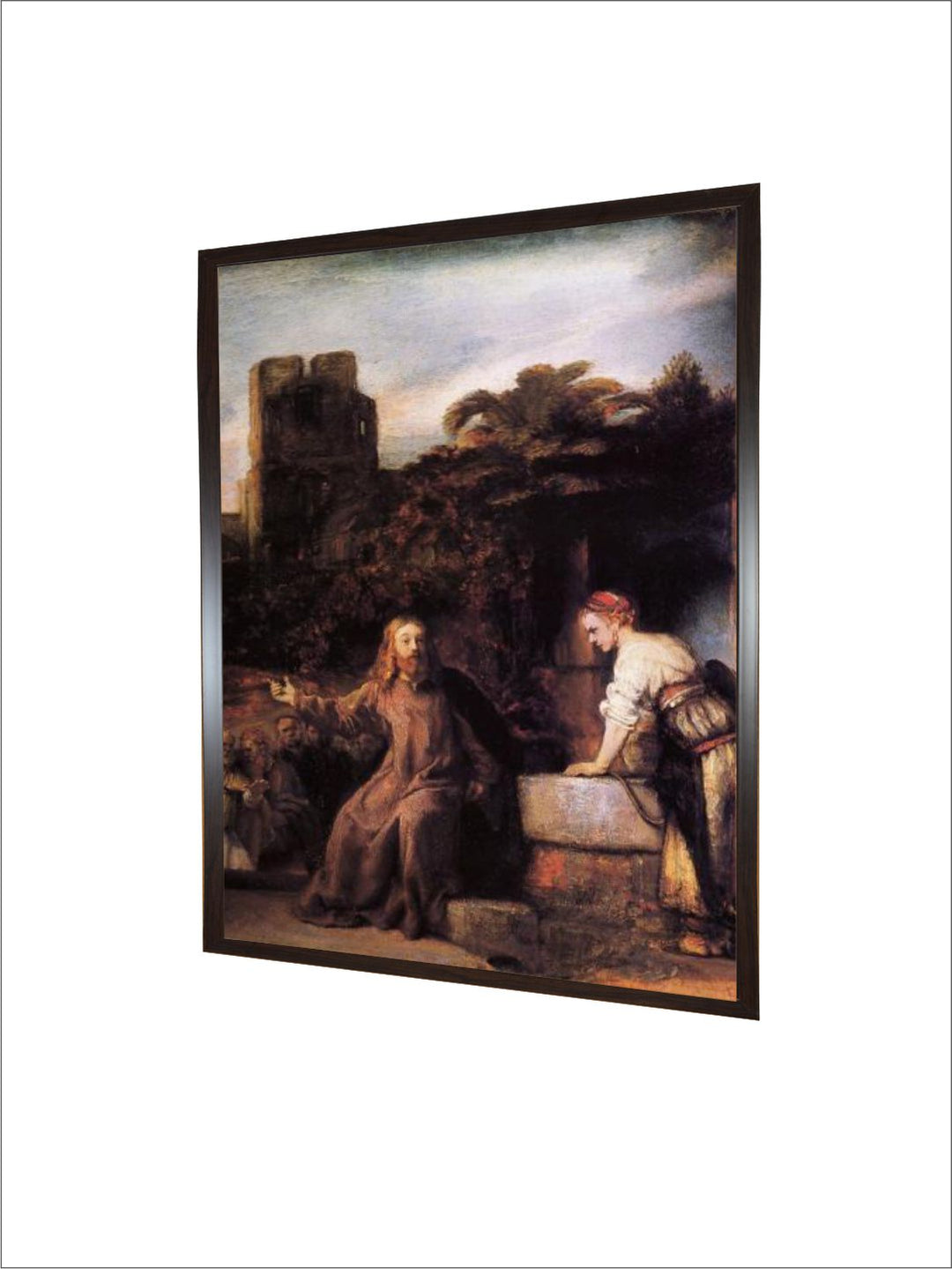 Christ and the Woman of Samaria by Rembrandt Van Rijn