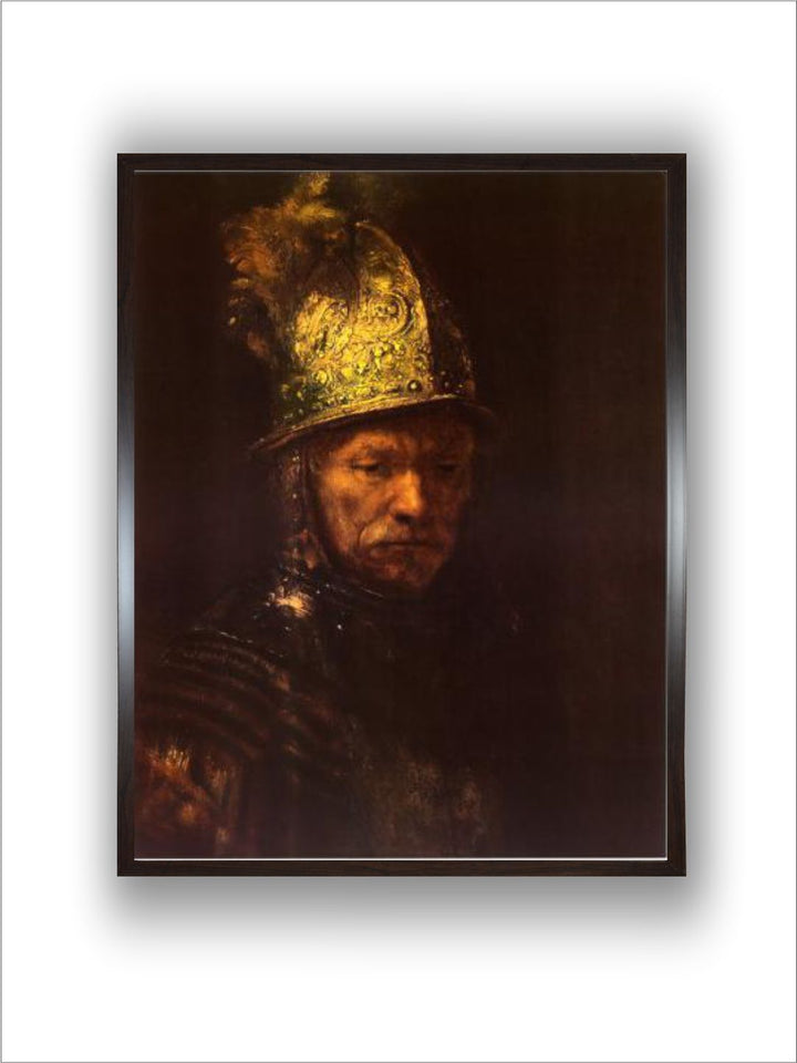 Man with Helmet by Rembrandt Van Rijn