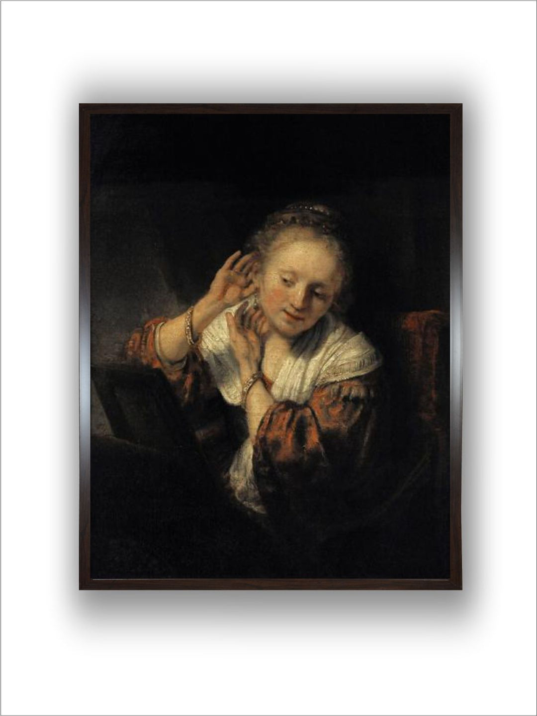 Young Woman with Earrings, 1657, by Rembrandt Van Rijn