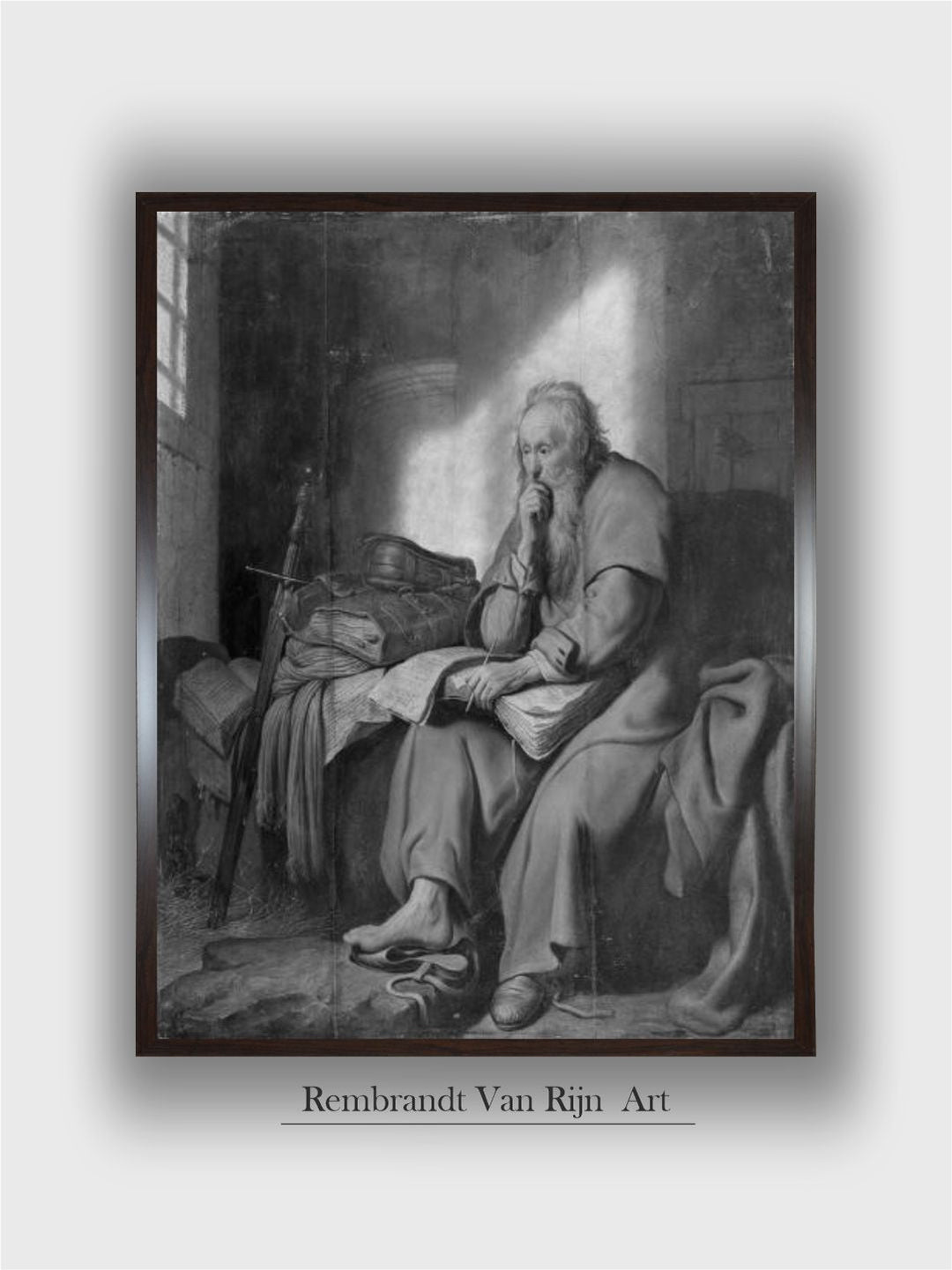 The Apostle Paul in Prison by Rembrandt Van Rijn