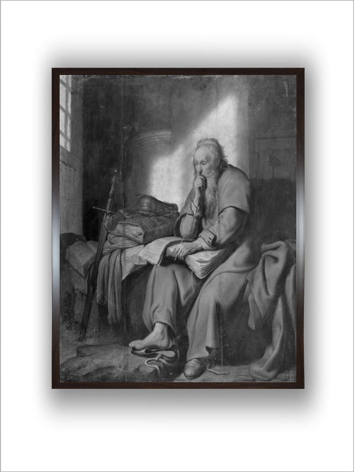 The Apostle Paul in Prison by Rembrandt Van Rijn