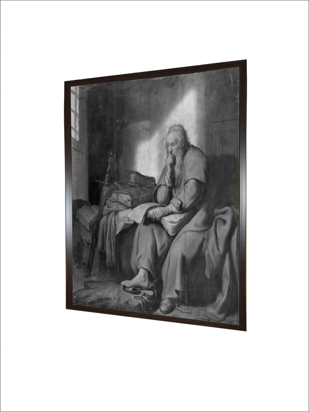 The Apostle Paul in Prison by Rembrandt Van Rijn