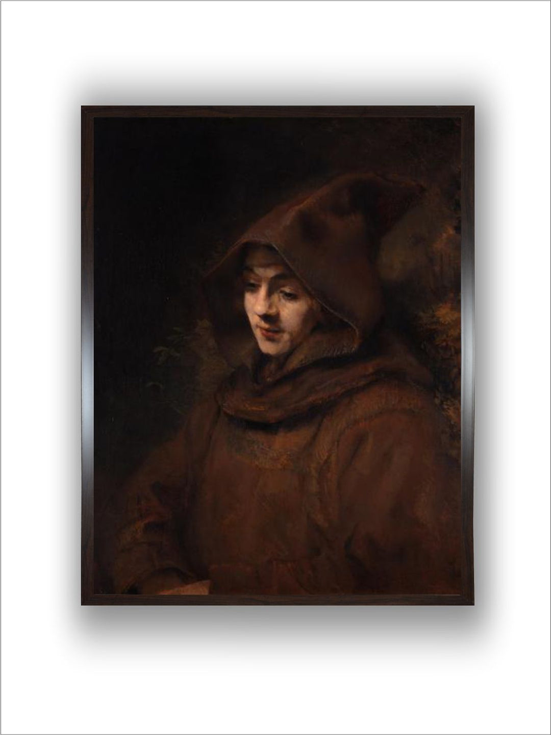 "Brown  Beige Wooden Painting Wall Art''