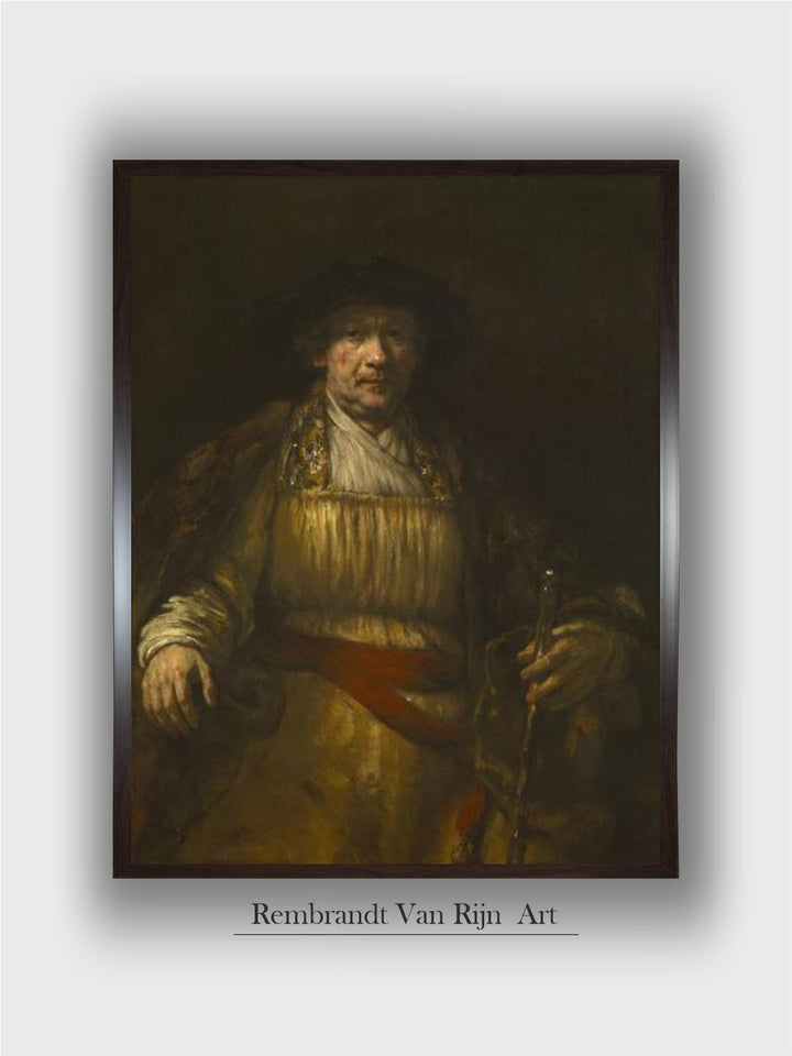 "Self-Portrait, 1658 Wooden Wall Painting''
