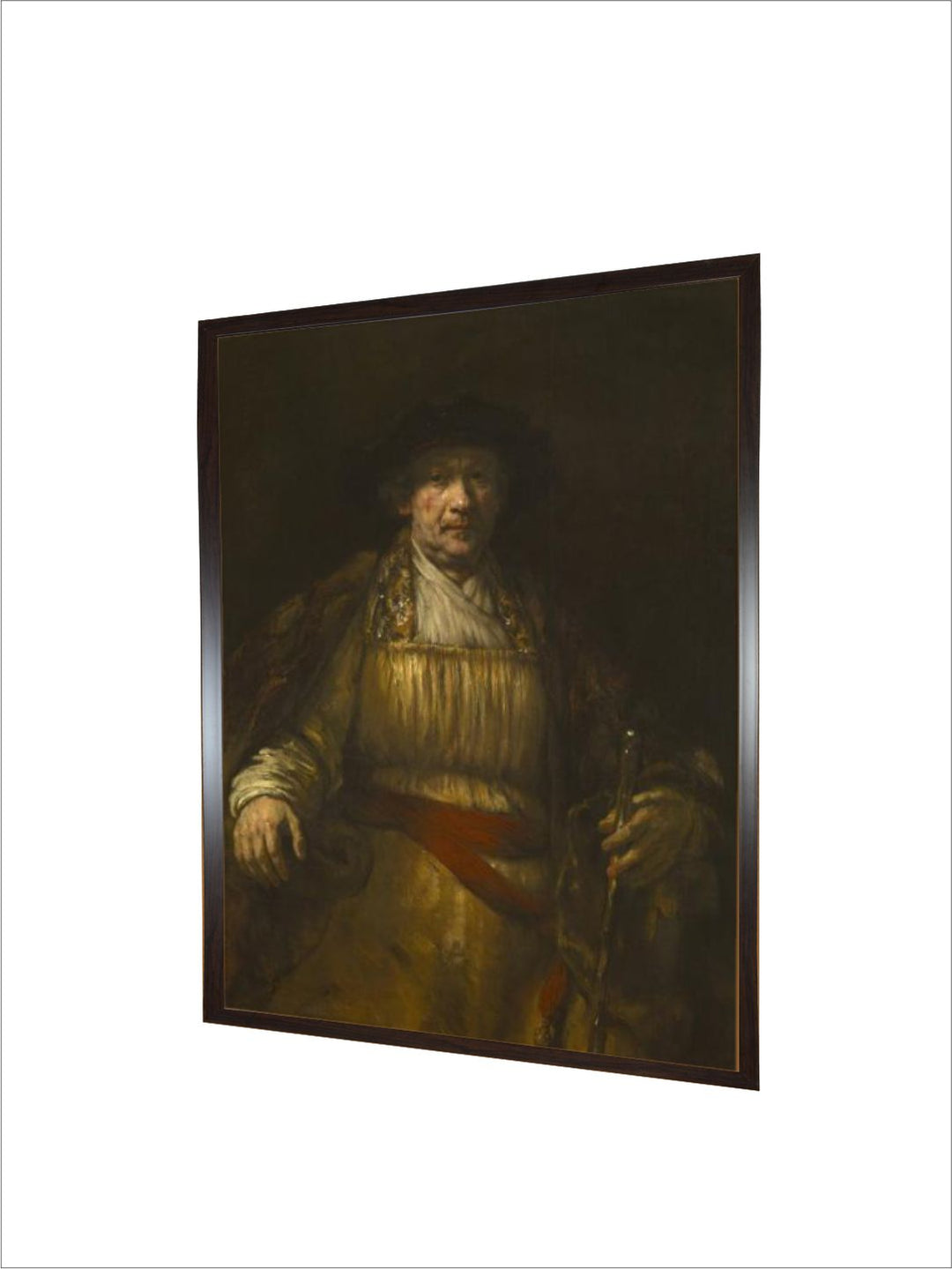 "Self-Portrait, 1658 Wooden Wall Painting''