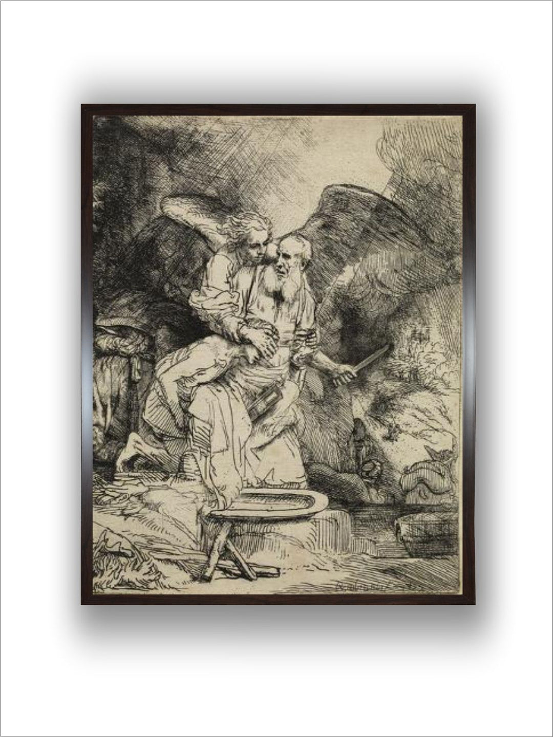 "Abraham's Sacrifice, 1655 by Rembrandt Van Rijn Wall Painting''