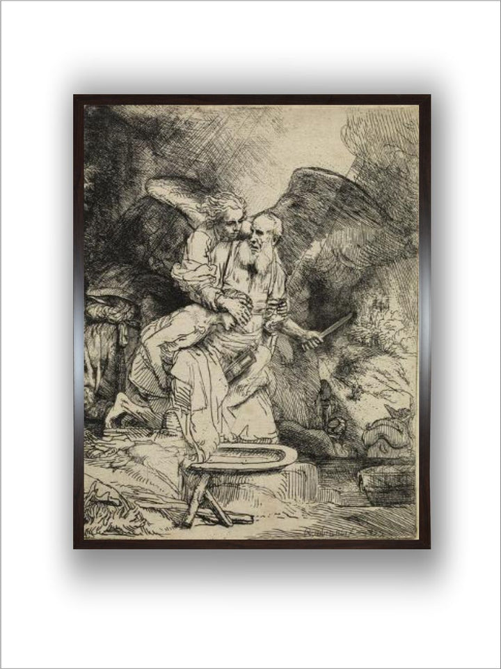 "Abraham's Sacrifice, 1655 by Rembrandt Van Rijn Wall Painting''