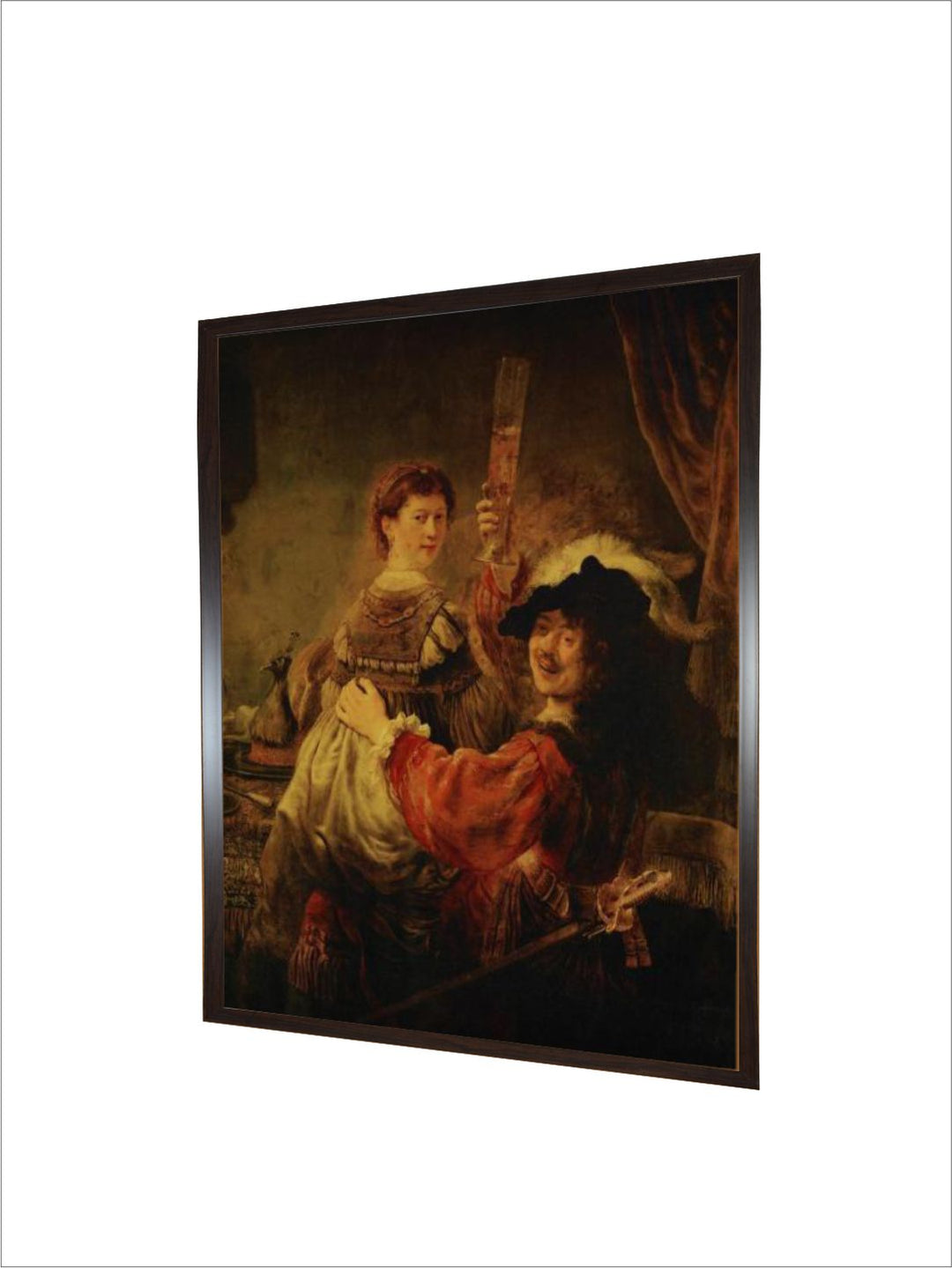 "Rembrandt  Saskia in the Parable of the Prodigal Son Canvas Wall Paintings''