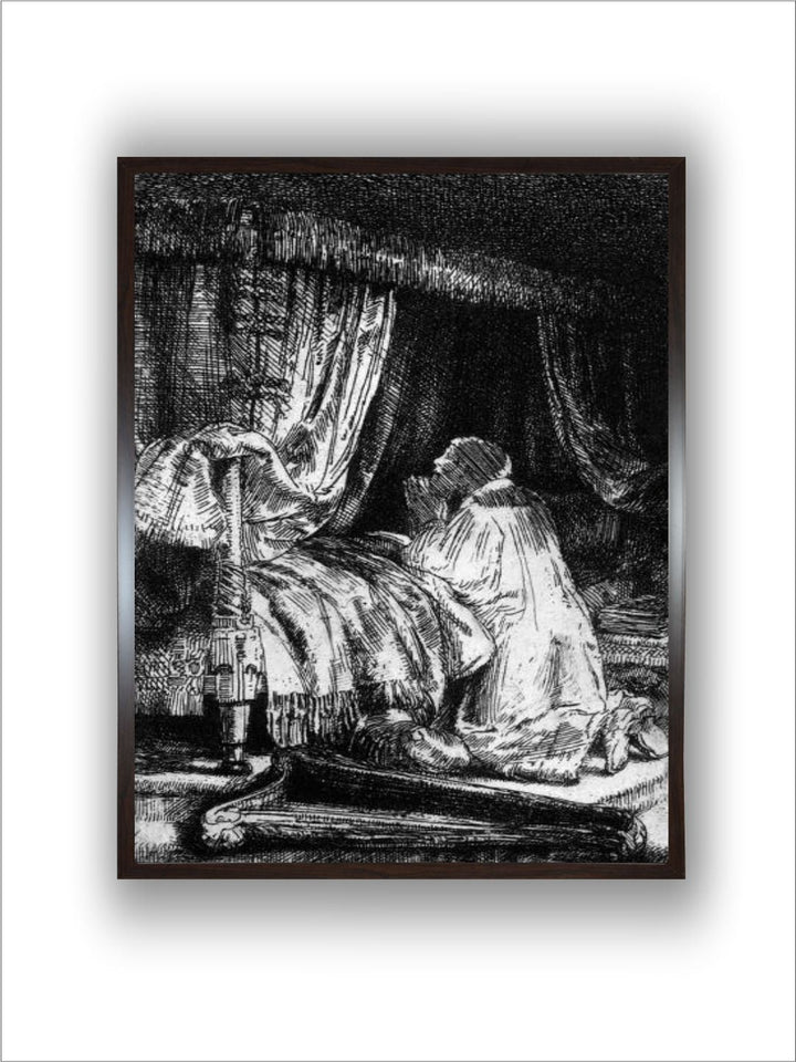 King david at Prayer, 1652 by Rembrandt Van Rijn
