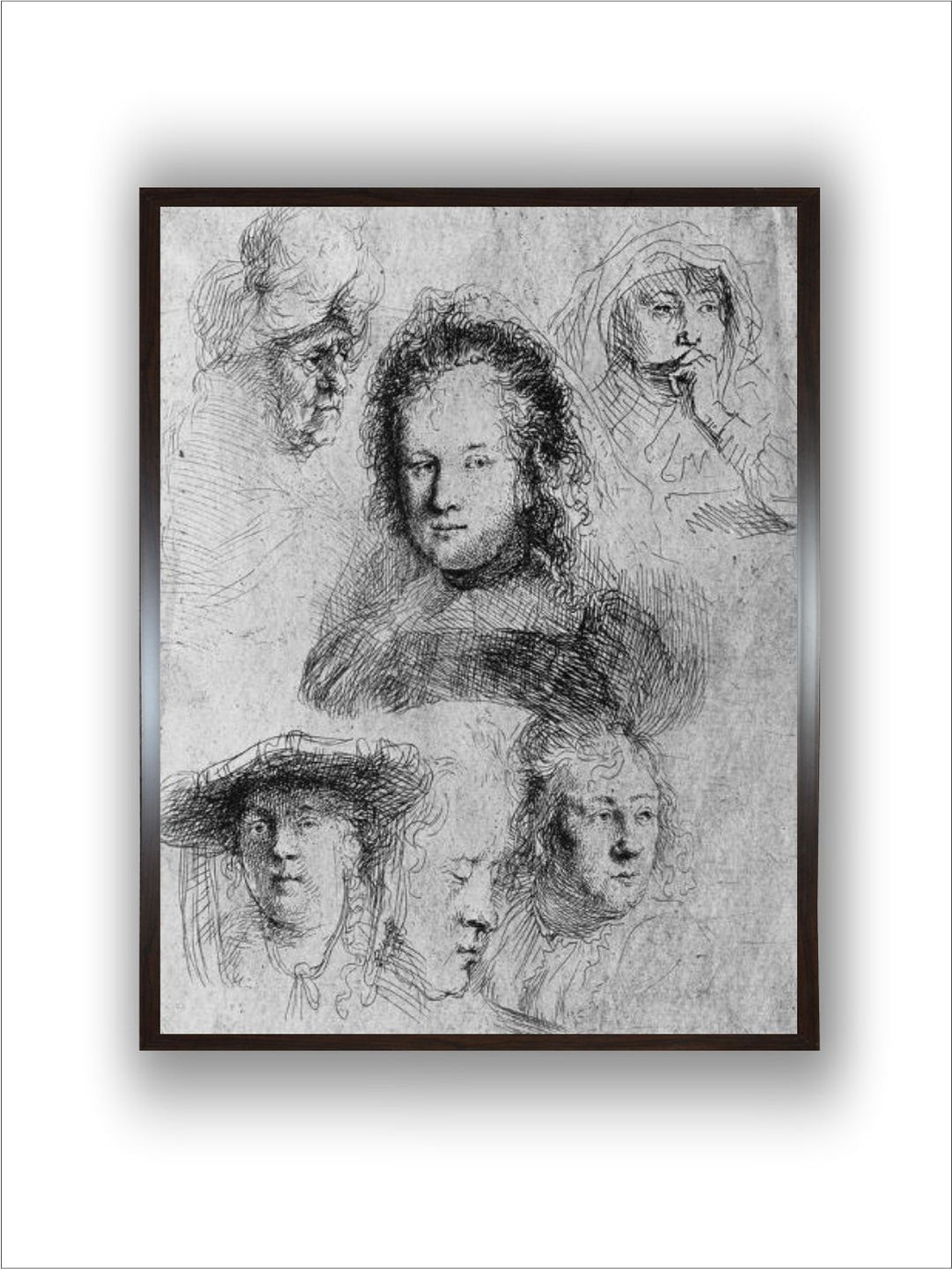 "Black  Grey Wooden Painting Wall Art''
