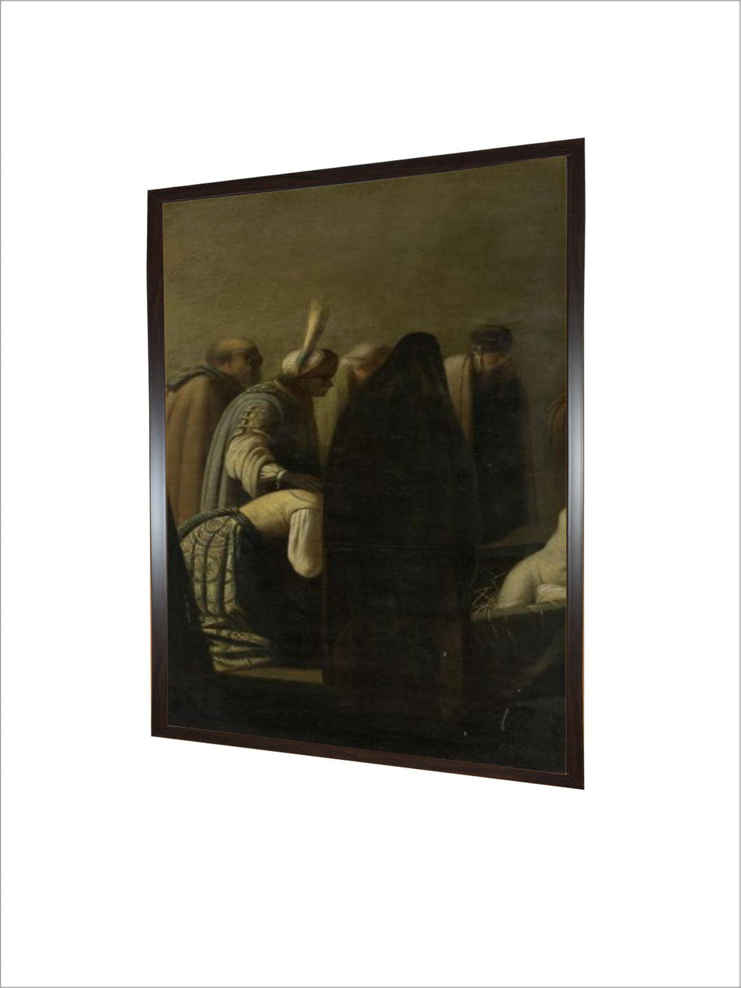 "Black  Brown Raising of Lazarus Canvas Painting Wall Art''
