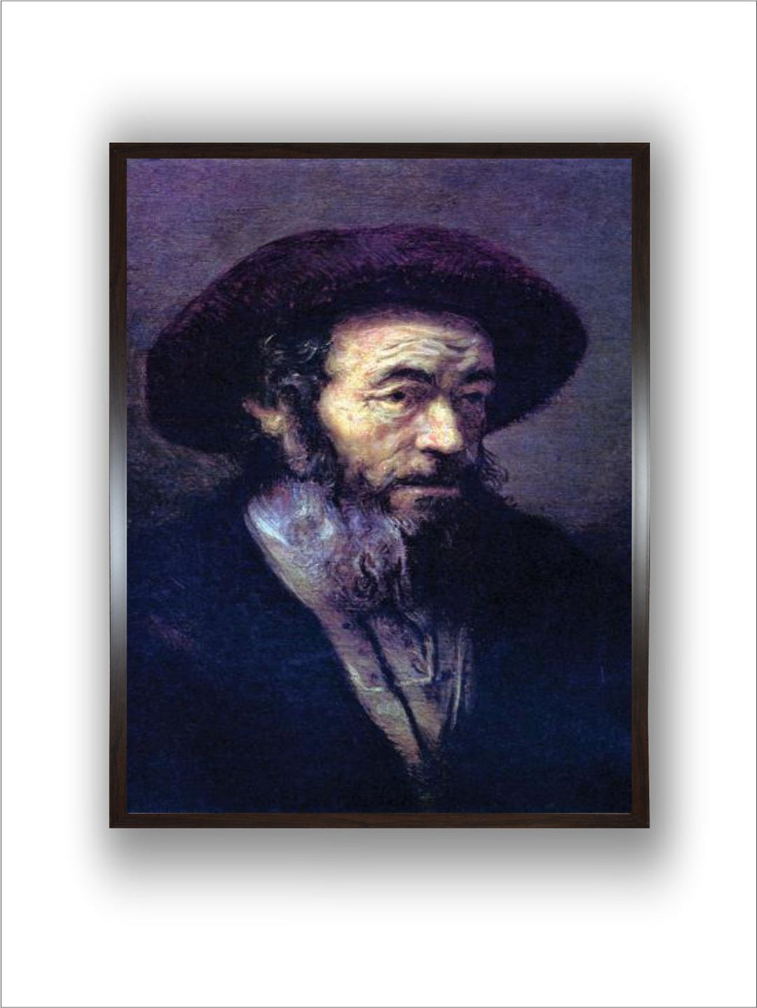 Old Man with a Fur Cap by Rembrandt Van Rijn