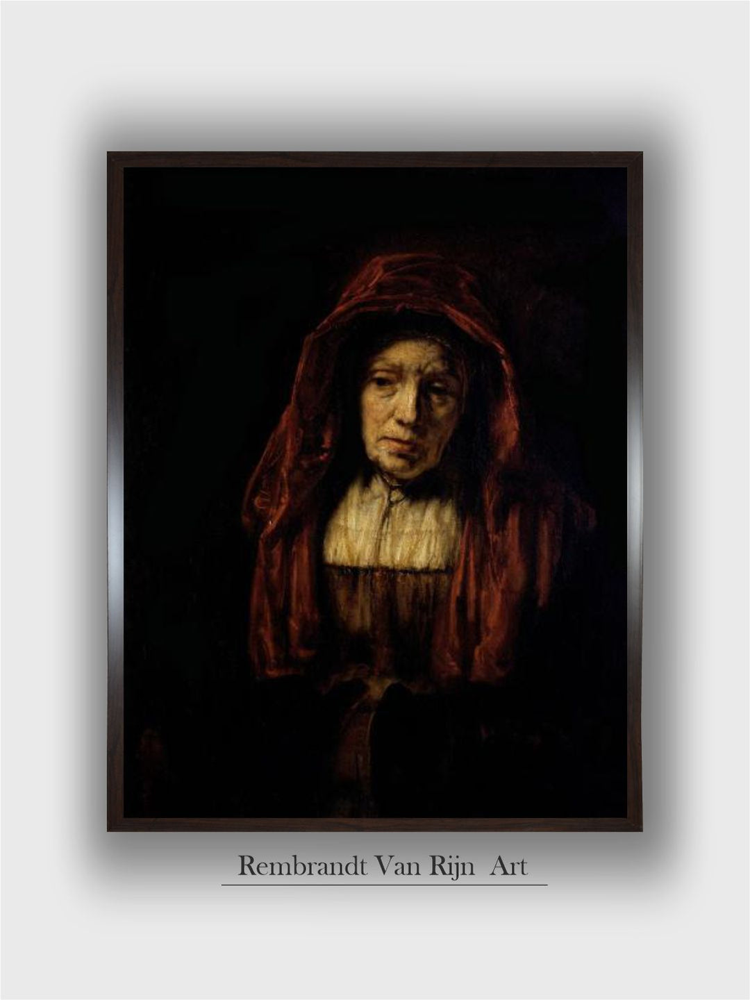 Portrait of an Old Woman by Rembrandt Van Rijn