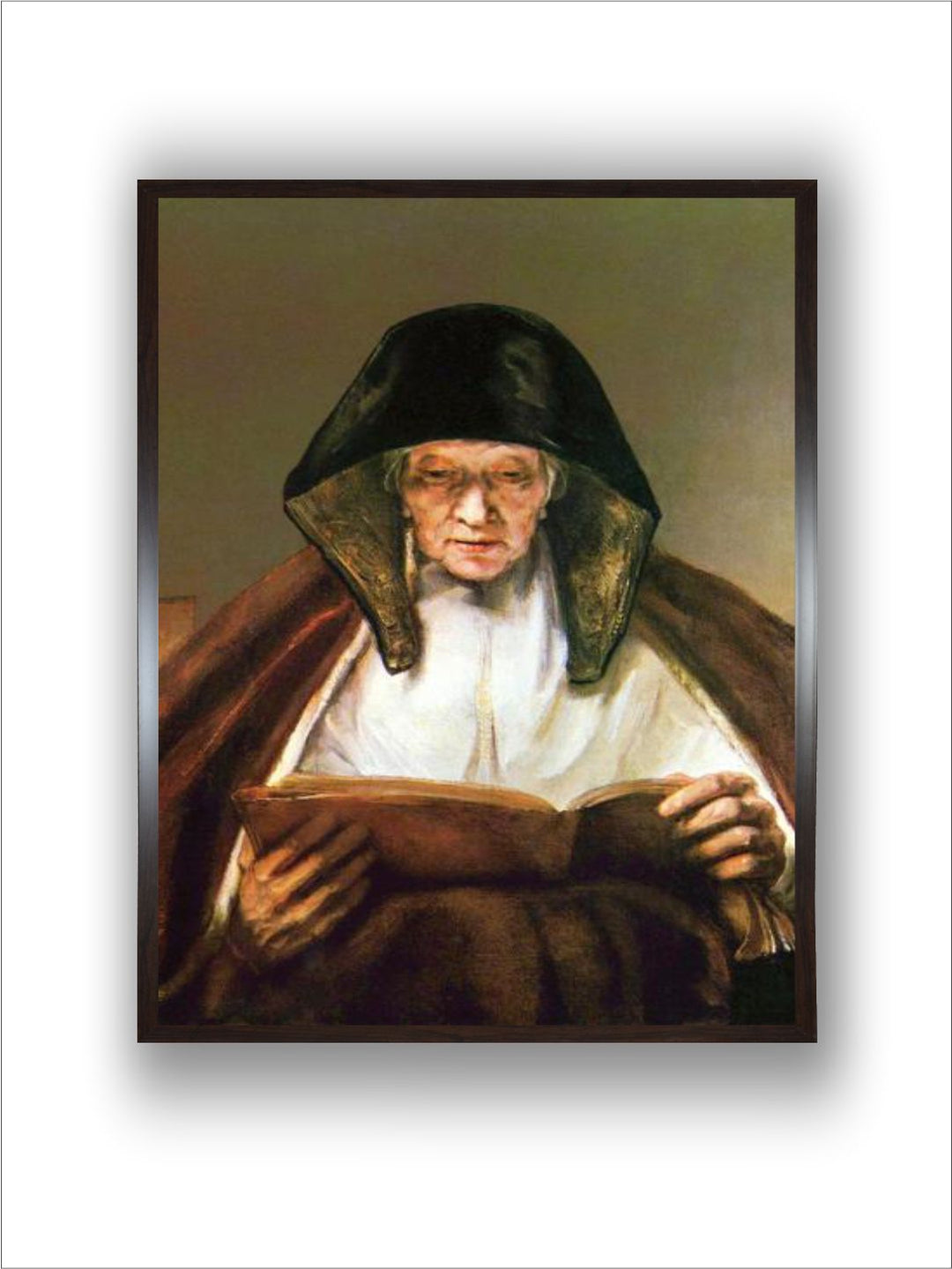 Old Woman, Reading by Rembrandt Van Rijn