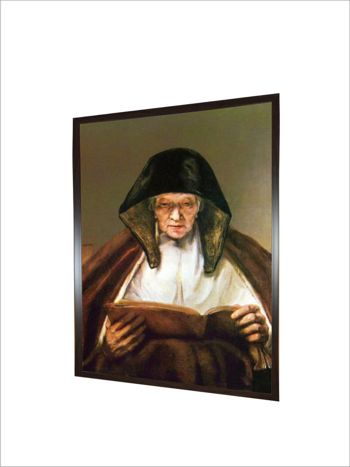 Old Woman, Reading by Rembrandt Van Rijn