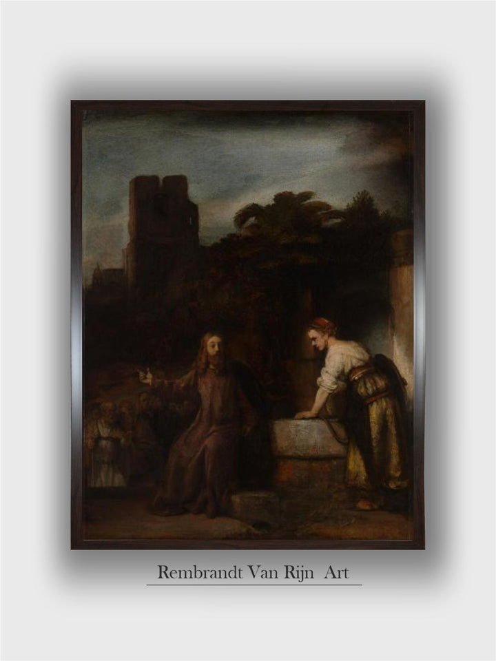 Christ and the Woman of Samaria, C.1655 by Rembrandt Van Rijn