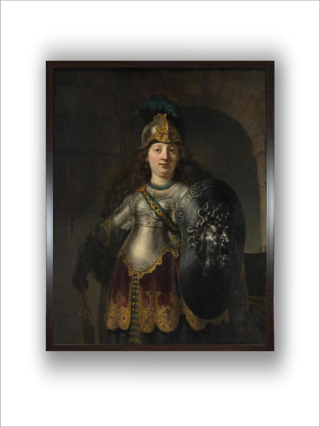 "Black  Green Bellona Wall Paintings''