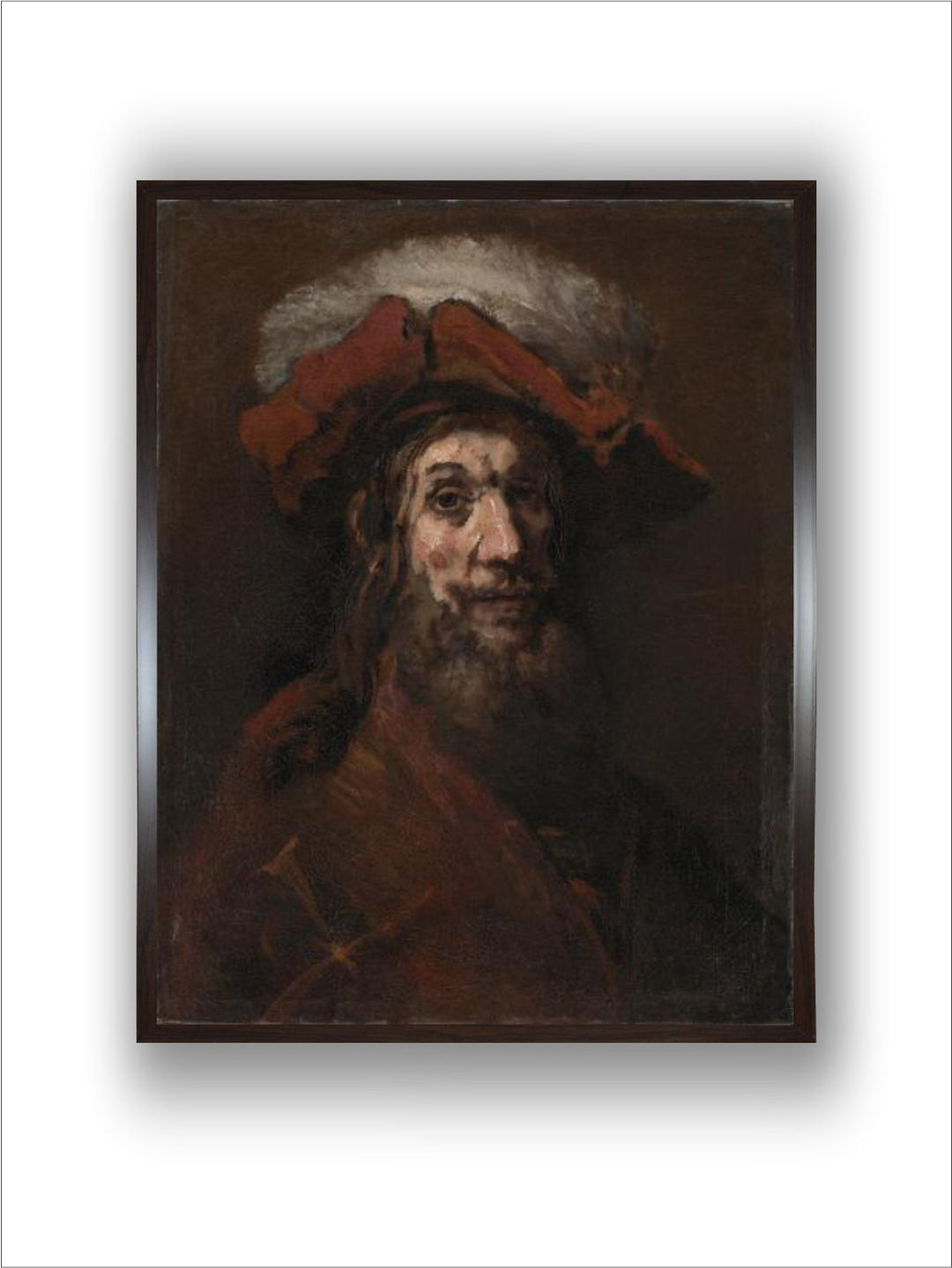 "Brown  Grey Sketch for The Knight Wall Paintings''