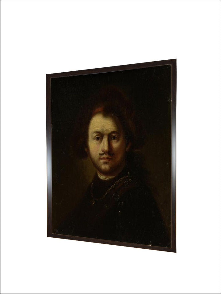 "Black  Cream Rembrandt Van Rijn Painting Wall Art''''