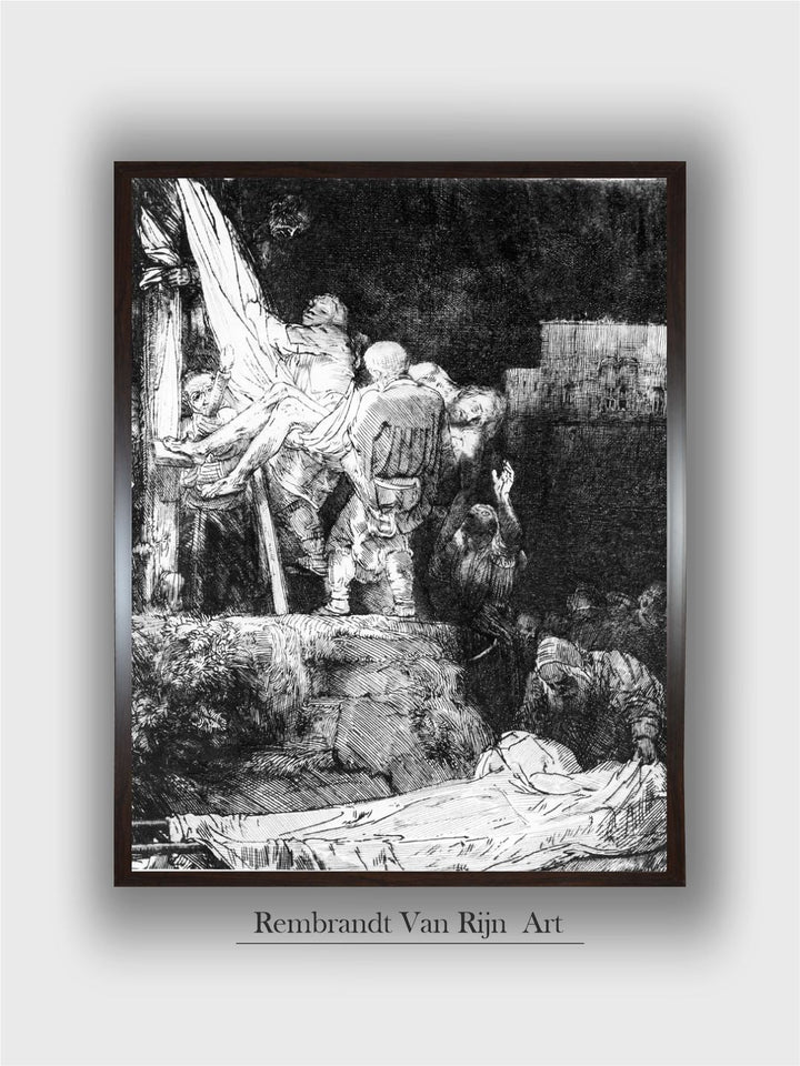descent from the Cross by Torchlight by Rembrandt Van Rijn