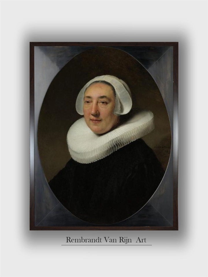 "1 Piece Wood Portrair of Haesje Jacobsdr Van Cleyburg Wall Paintings''