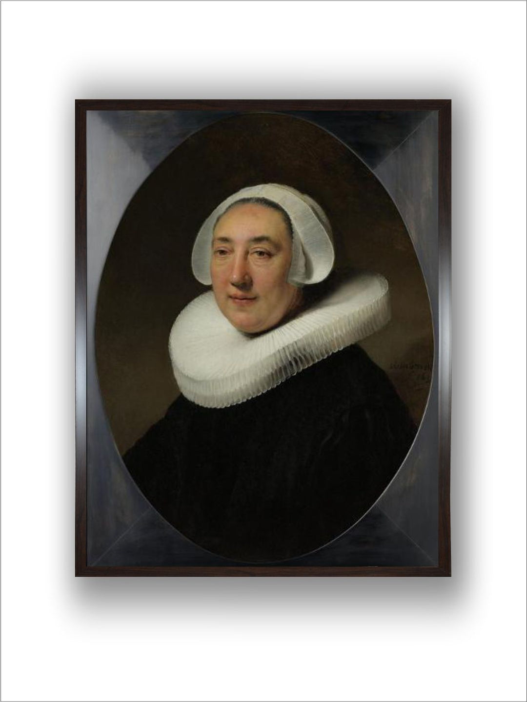 "1 Piece Wood Portrair of Haesje Jacobsdr Van Cleyburg Wall Paintings''