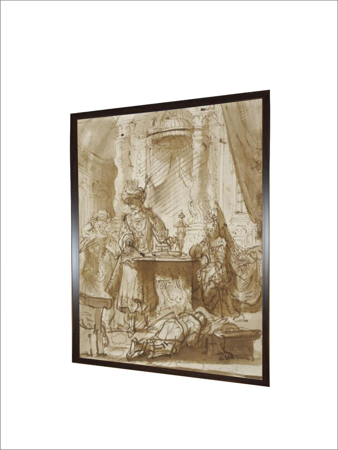 "Black  White The Degradation of Haman Wall Paintings''
